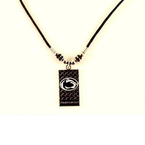 NCAA Penn State Diamond Plate Necklace, 20-Inch Rope Nittany Lions Licensed New - Picture 3 of 3